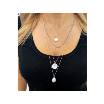 Γυναικείο Κολιέ Layering με 4 επίπεδα από ανοξείδωτο ατσάλι