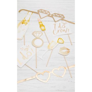 Σετ χρυσό I Do Crew - Bride To Be Accessories