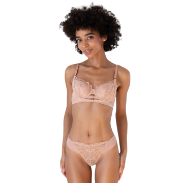 GRACIE Σετ εσωρούχων με μπανέλα και διαφάνεια