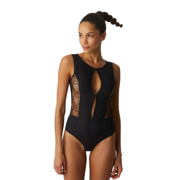 REI Κορμάκι με διαφάνεια και σχέδιο γραμμάτων