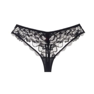 POLINA Δαντελένιο φλοράλ βρακάκι με στρινγκ εφαρμογή