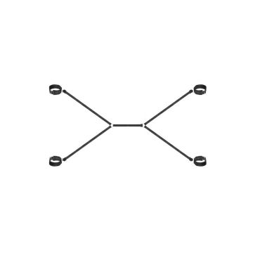 Σετ Ερωτικά Αξεσουάρ δεσίματος Φετιχ Χειροπέδες με Ιμάντες Χεριών και Ποδιών σε μαύρο χρώμα - Aria Trade