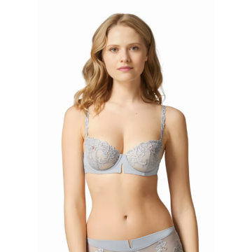 SAGY Διάφανο σουτιέν με δαντέλα και κομψές λεπτομέρειες