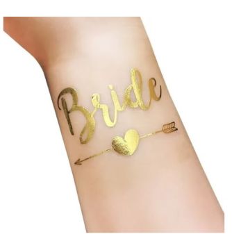 Bride Tattoo σε Χρυσό Χρώμα