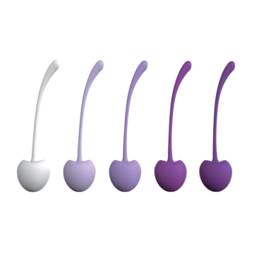 CHERRY KEGEL BALLS Αδιάβροχες μπάλες Kegel από σιλικόνη σε σχήμα κεράσι και 5 διαφορετικά μεγέθη