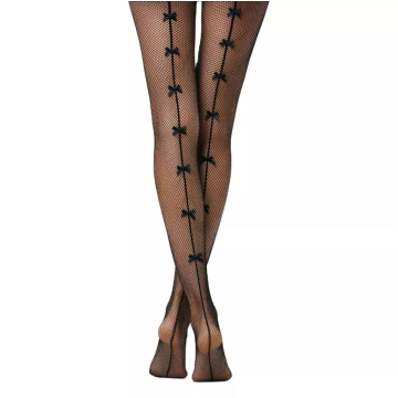 Γυναικείο διχτυωτό καλσόν με Φιόγκους στο πίσω μέρος