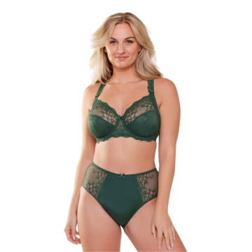 FOXINE Σουτιέν με μπανέλα, δαντέλα και διαφάνεια