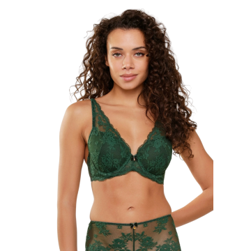 FOXY Σουτιέν με μπανέλα, διαφάνεια και φλοράλ δαντέλα