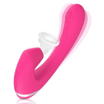 GOGO Δονητής σημείου G διπλής απόλαυσης με 9 συχνότητες δόνησης και 9 τρόπους αναρρόφησης