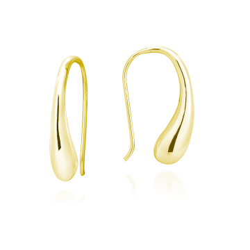 Γυναικεία σκουλαρίκια από ανοξείδωτο ατσάλι σε σχήμα σταγόνας, gold drops