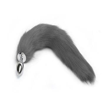 Πρωκτική Σφήνα με χνουδωτή ουρά Tail Plug μήκους 40 cm