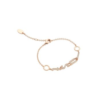 Just Cavalli Γυναικείο Κόσμημα Βραχιόλι 20 cm από Ατσάλι σε Ροζ Χρυσό χρώμα, JCFB00423300 - Just Cavalli