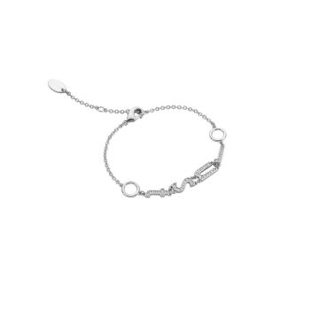 Just Cavalli Γυναικείο Κόσμημα Βραχιόλι 20 cm από Ατσάλι σε Ασημί χρώμα, JCFB00423100 - Just Cavalli