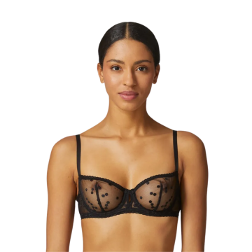 MAGDALENA Διάφανο σουτιέν με πουά σχέδιο