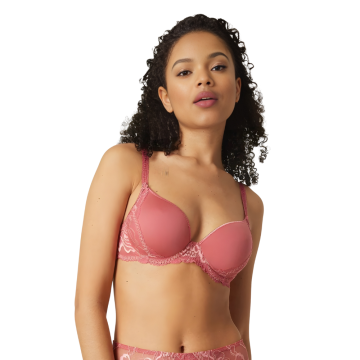 PROMESSE Σουτιέν με μπανέλα και φλοράλ λεπτομέρειες