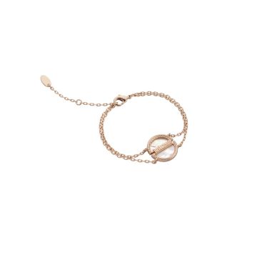 Just Cavalli Γυναικείο Κόσμημα Medaglione Βραχιόλι 16 cm από Ατσάλι σε Ροζ Χρυσό χρώμα, JCBR01063300 - Just Cavalli