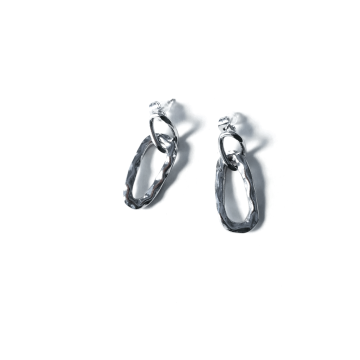 Γυναικεία σκουλαρίκια από ανοξείδωτο ατσάλι κρεμαστά σφυρήλατα