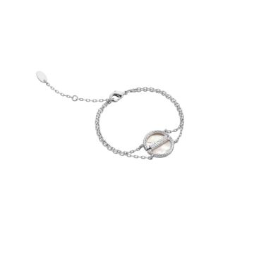 Just Cavalli Γυναικείο Κόσμημα Medaglione Βραχιόλι 16 cm από Ατσάλι σε Ασημί χρώμα, JCBR01063100 - Just Cavalli