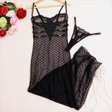 ALIKI Κορμάκι με μπανέλα, επένδυση, δαντέλα, διαφάνειες, άνοιγμα κάτω από το μπούστο & στραπς